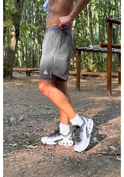 Flaw Fermuar Cepli Sportif Şort Füme Füme