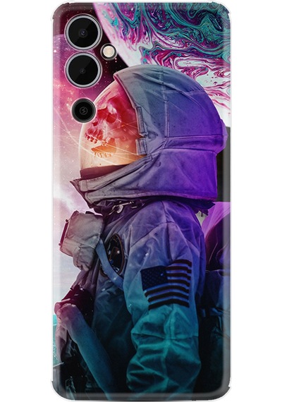 Tecno Pova Neo 2 Kılıf Resimli Desenli Silikon Platinium Series İskelet Astronot 1892