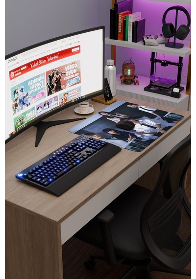 Pyramid Game K Drama Kdrama V4 48x40 Xl Gaming Kauçuk Kaymaz Taban Mouse Pad Fare Altlığı