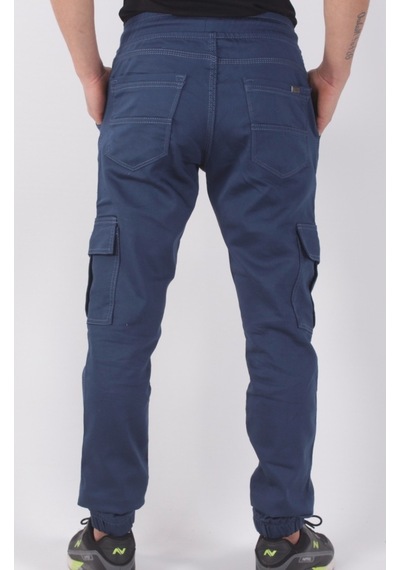 Black Steel Kargo Cepli Lastikli Erkek Pantolon-19000 (546193372) Vizon