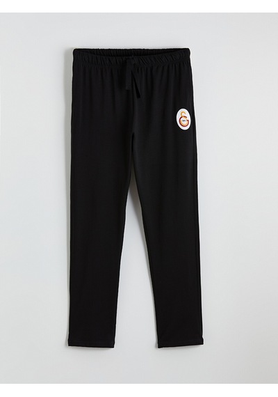 Lc Waikiki Lc Waıkıkı Siyah Regular Fit Galatasaray Baskılı Erkek Pijama Alt