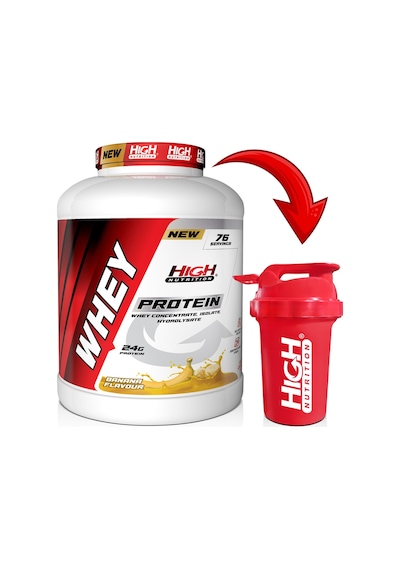 Whey Protein 2280 Gr Muz Aromalı Protein Tozu 24 Gram Protein 76 Servis Shaker Hediyeli