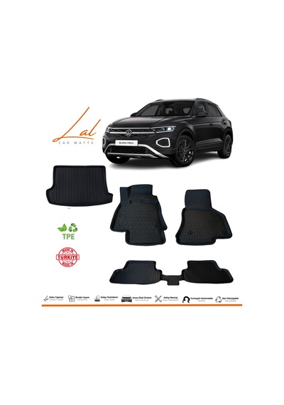 Volkswagen T-Roc 3D Havuzlu Paspas Bagaj Havuzu Seti Volkswagen T-Roc 3D Havuzlu Paspas Bagaj Havuzu Seti