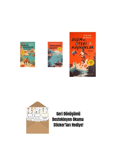 Kuşlar Hayvanlar Ve Hısım Akraba + Tanrıların Bahçesi + Ailem Ve Öteki Hayvanlar + Okuma Sticker'ları