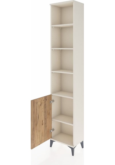 Arges Dolap 5 Raflı Tek Kapaklı 44x30x221 Aytaşı-çam Aytaşı