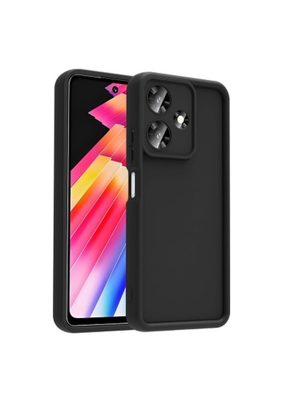 Lexroo İnfinix Hot 30 Kamera Korumalı Ananas Kılıf - Siyah