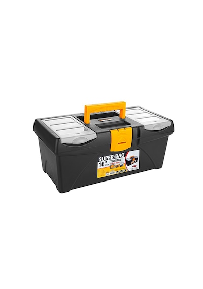 Takım Çantası Alet Kutusu Kapaklı Mini Bölmeli Organizer Dayanıklı Plastik Malzeme 14'' 16 İnç