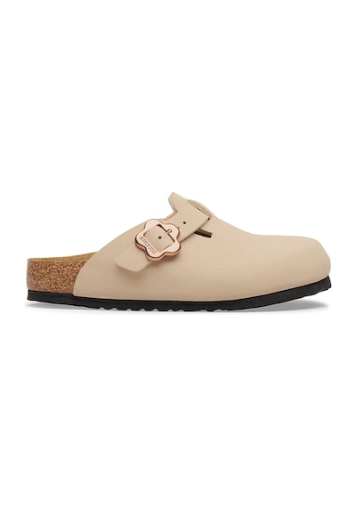 Birkenstock Boston Kıds Bf Flower Buckle Çocuk Terlik 1030630 Bej