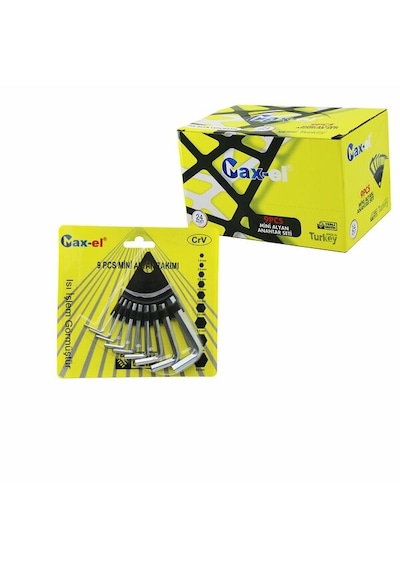 10 Parça Kartlı Alyan Anahtar Takım Seti120mm-no-1.5-10 4801