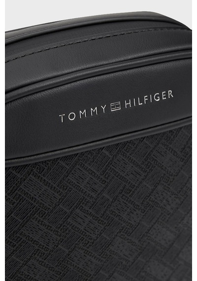 Tommy Hilfiger Logolu Ayarlanabilir Omuz Askılı Çanta Erkek Çanta Am0am14844 Bds Siyah
