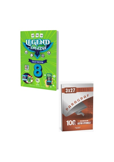 Av 2027 8. Sınıf Legend Of English Test Book+anla Kazan Paragraf Deneme