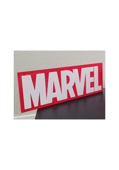 Marvel Dekoratif Oyuncu Odası Duvar Süsü Gaming Oda Dekoru 200 Mm Genişlik, 80 Mm Yükseklik Ve 12 Mm Derinlik