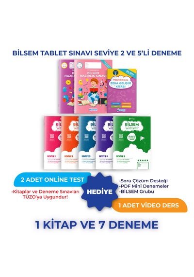 Bilsem Tablet Sınavı Seviye 2 Ve 5'li Deneme