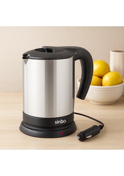 Araç İçi Kettle 24v 0.8l Paslanmaz Çelik 200w