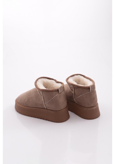 Dgn Cozy Kadın Ugg Bot Vizon