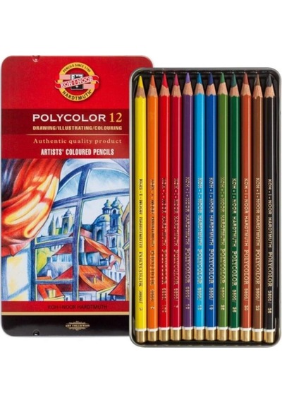 Set Of Artist S Coloured Pencils 3822 12 Mavi