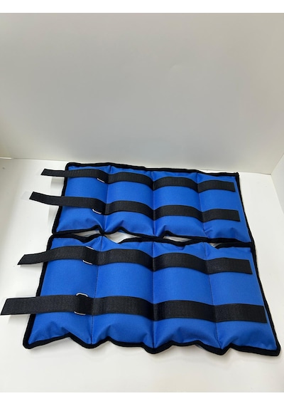 Me&ra Sport 2 Kg X 2 Adet El Ayak Bilek Ağırlık Seti Kum Ağırlık Torbası mavi