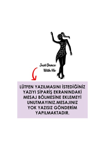 Led Işıklı Dans Temalı Tablo Helen Dekoratif Gece Lambası Sarı - 737251295 Sarı