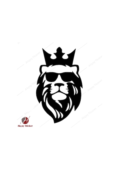 Aslan Kral Sticker Aslan Sticker Aslan Oto Sticker Araba Sticker