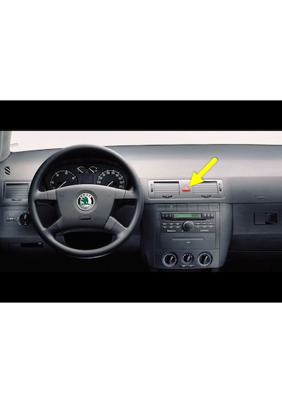 Skoda Fabia MK1 2000-08 Dörtlü Flaşör Düğmesi İkaz Tuşu 6Y0953235