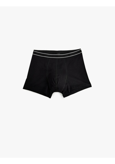 Koton 5'li Boxer Seti Geometrik Desenli Pamuklu Siyah 5wlm90038mk Siyah