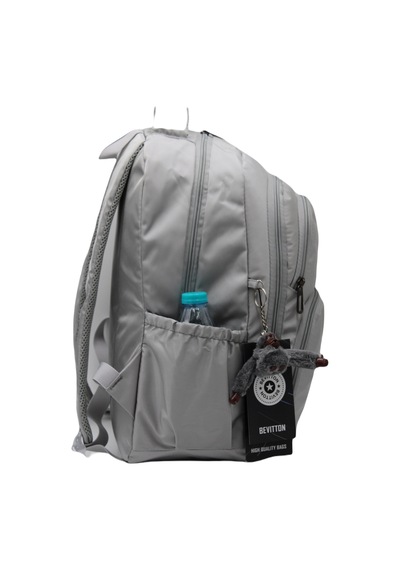 Özel Su İtici Kumaş Gri Unisex Okul Çantası 34600