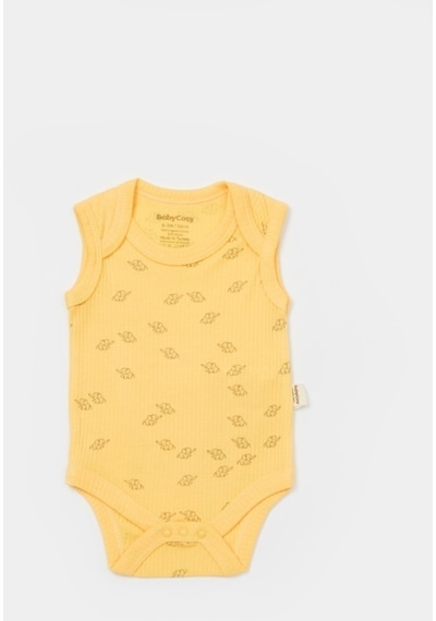 BabyCosy Organik Modal Fil Baskılı 2 Li Askılı Badi 001