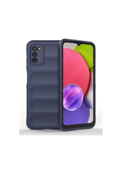 Samsung Galaxy A03s Kılıf Optimum Silikon - Lacivert