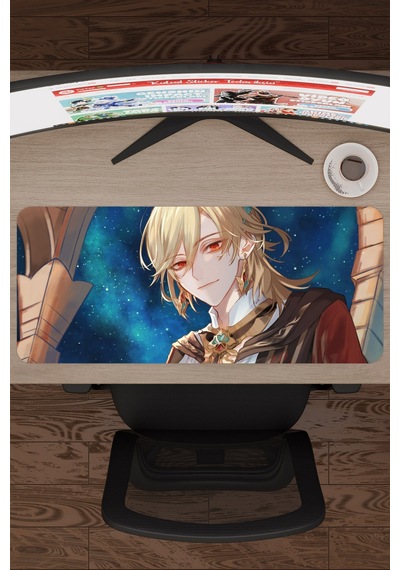 Kaveh Genshin Impact Anime Oyuncu V3 - 70x30 Xl Gaming Mouse Pad Fare Altlığı