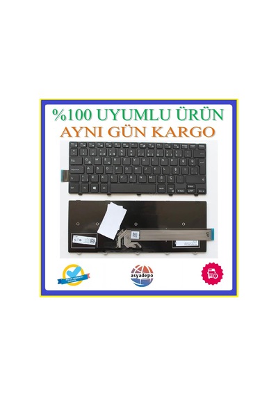 Dell Uyumlu 14-3445 Klavye Tuş Takımı Siyah Tr