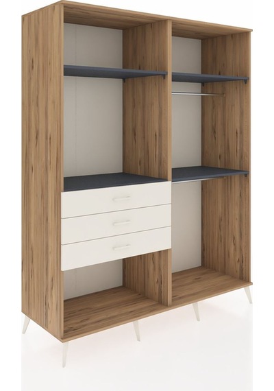 Kronos Gardrop 4 Raflı 3 Çekmeceli 2 Askılı 176x59x221 Çam-antrasit/aytaşı Antrasit/aytaşı Kronos Gardrop 4 Raflı 3 Çekmeceli 2 Askılı 176x59x221 Çam-antrasit/aytaşı Antrasit/aytaşı