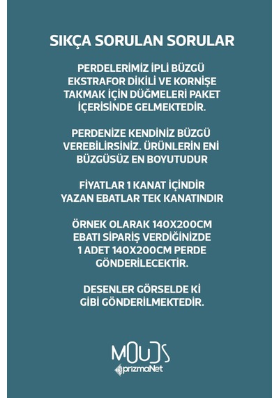 Anatolia 10 Desenli Süet Oturma Odası Salon Fon Perde Baskılı Ekstrafor Büzgü Tek Kanat Prd-1101 Çok Renkli