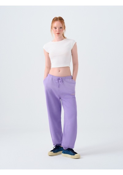 Regular Fit Kadın Eşofman Altı Mor