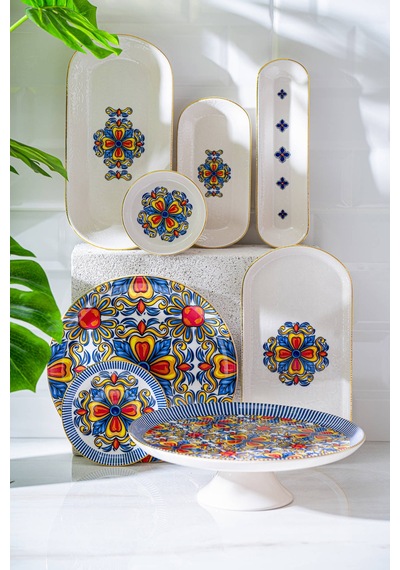 Acar Maria 53 Parça Kahvaltı Takımı Sr-07795 Çok Renkli