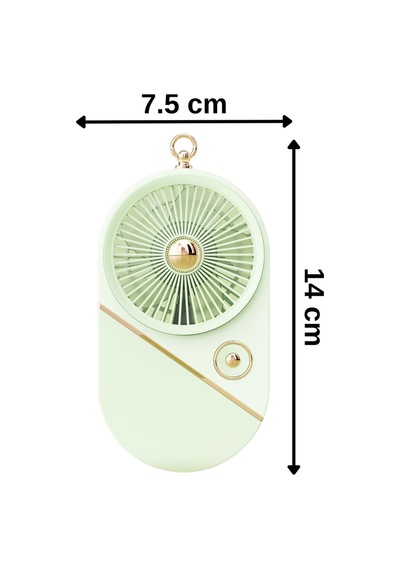 Taşınabililir Mini Usb Şarjlı 3 Kademeli El Vantilatör Fan Soğutucu Ys2528 Yeşil
