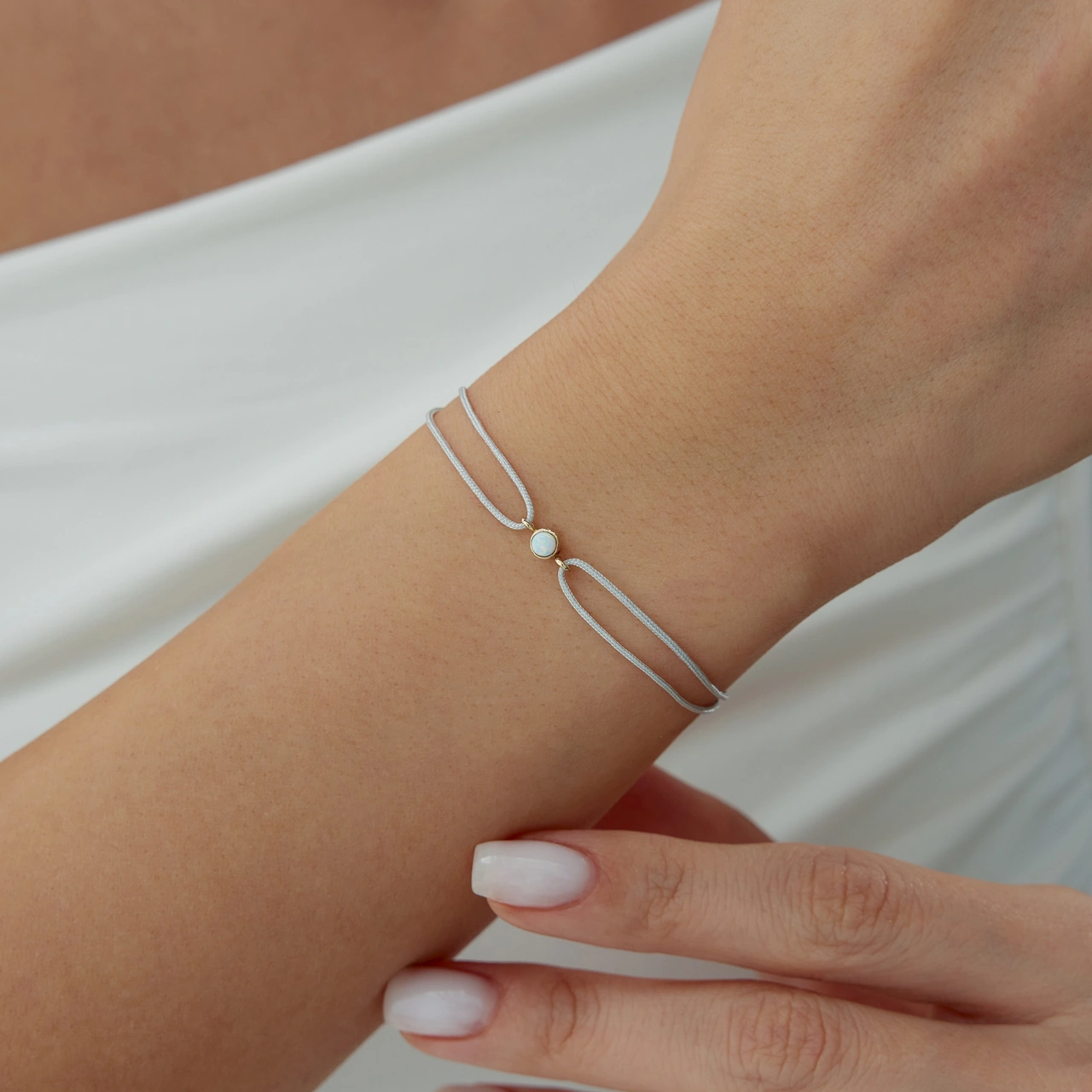 İkizler Burcu Moonstone İpli Bileklik Sarı