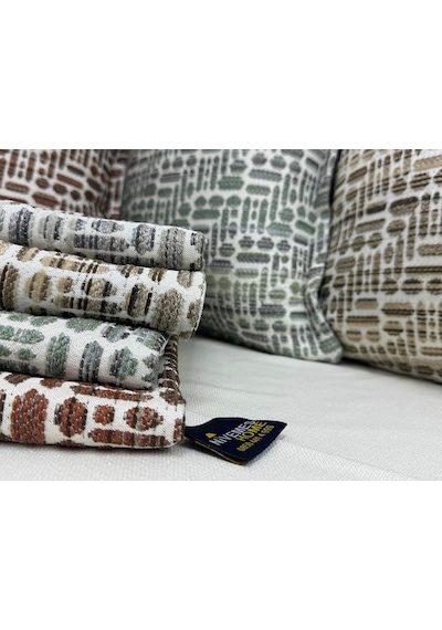 Nivemeshome Elyaf Dolgulu Kırlent 45x45 Lisa 02 Yeşil Yeşil
