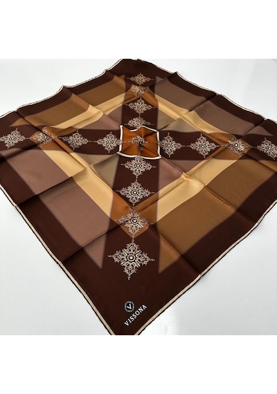 Vissona Twill İpek Eşarp Ipk6008-31676 Çok Renkli