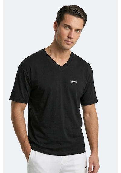 Slazenger Katre Erkek Oversıze Siyah Tişört