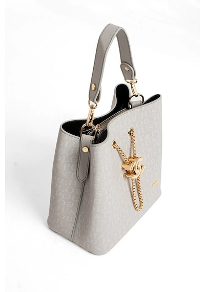 Just Polo Kadın Günlük Kullanıma Uygun Ayarlanabilir Askılı Şık El & Omuz Çantası Shoulder Bag Gri