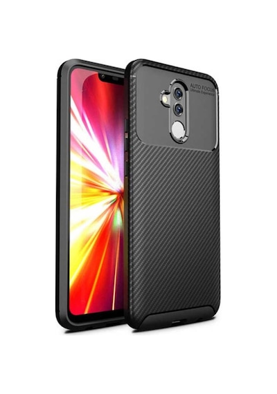 Huawei Mate 20 Lite Kilif Karbon Silikon Case 389460319