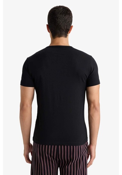 Defacto Slim Fit Dar Kesim Bisiklet Yaka Üst L4885az25aubk27 Siyah