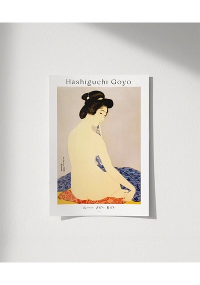 Çerçevesiz Poster Hashiguchi Goyo Banyodan Sonra Kadın
