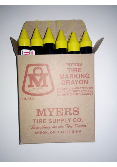 MYERS LASTİK (KAUÇUK) TEBEŞİRİ USA SARI, 12AD/PK