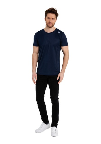 Erkek Spor Reflektör Baskılı Polyester Tişört 001