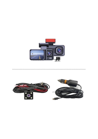 Cc-38 Full Hd 3 Kameralı Araç İçi Güvenlik Kamerası 32gb