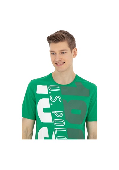 U.S. Polo Assn. Erkek Bisiklet Yaka T-shirt 1573137 Yeşil