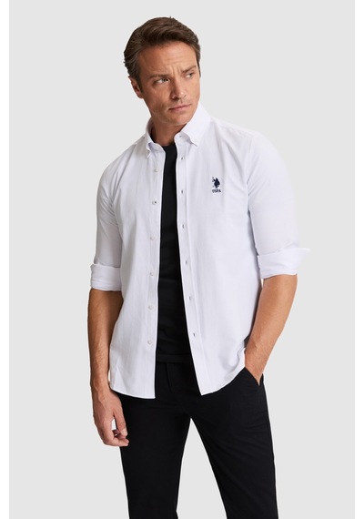 U.S. Polo Assn. U.s. Polo Assn. Erkek Basic Gömlek Pu-8957 Beyaz