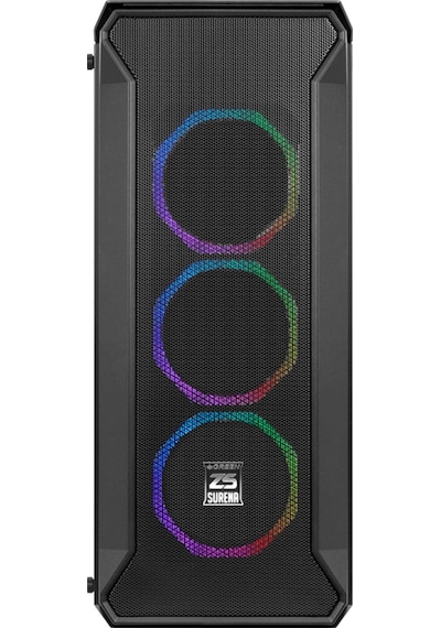 Green Z5 Surena Argb Gaming Bilgisayar Kasası 4 120mm Fan + Kumanda 800w 80+ Bronze Psu Dahil + Mouse