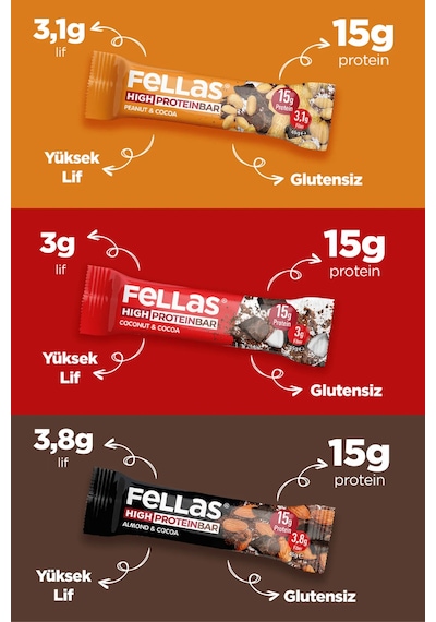 Protein Bar Süper Karma Kutu - 24 Adet Yüksek Protein Bar 45 G X 12 + Protein Bar 32 G X 12